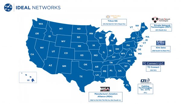 IDEAL Networks rep agencies to support US customers locally