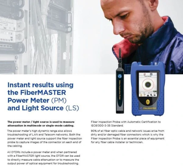 Power Meter Light Source Fiber Master New 