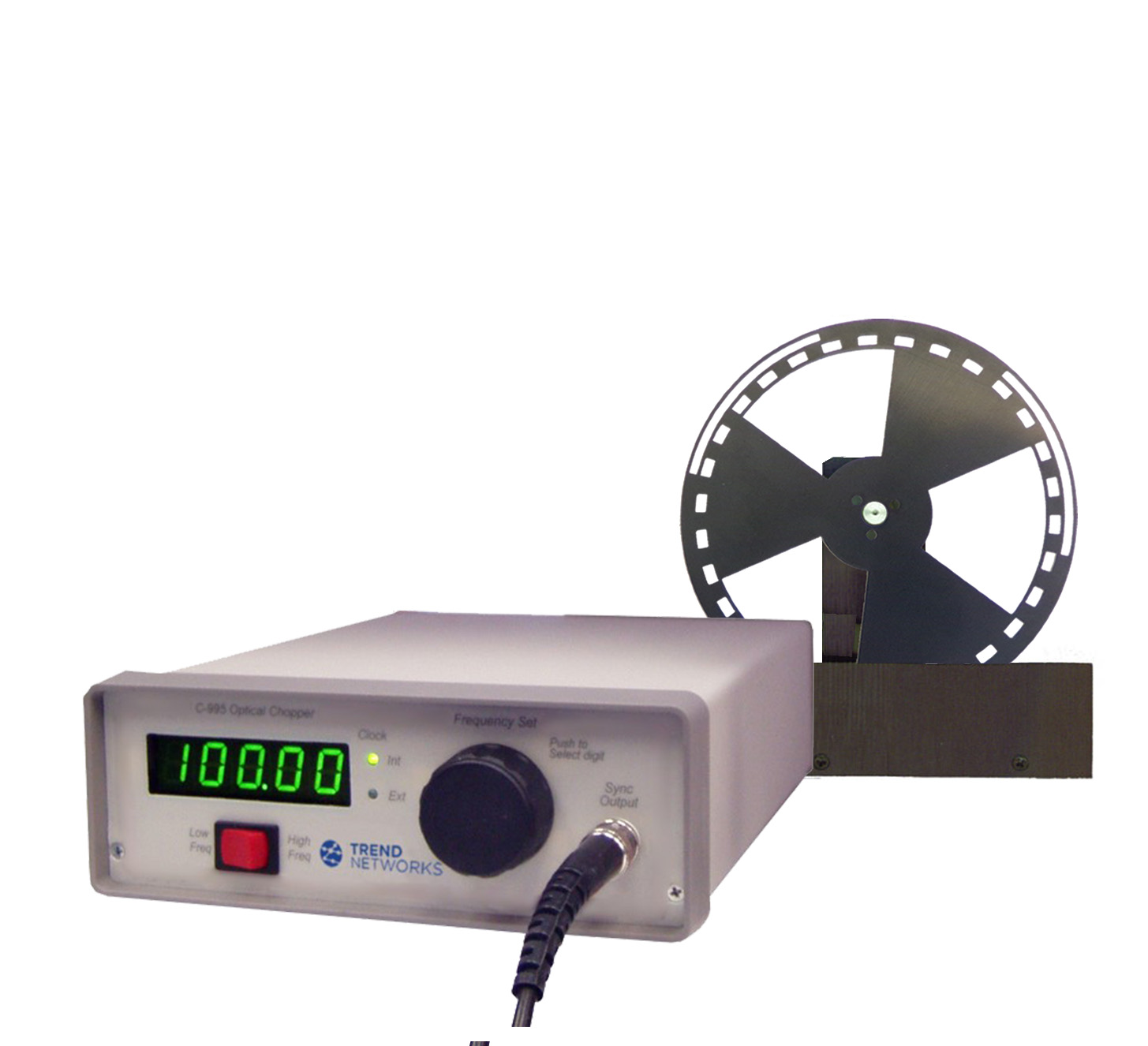 Optical Chopper with Open Head - 3 slot blade