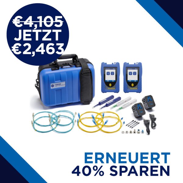 FiberMASTER Multimode/ Singlemode-Pegelmesser und Quad-Lichtquelle