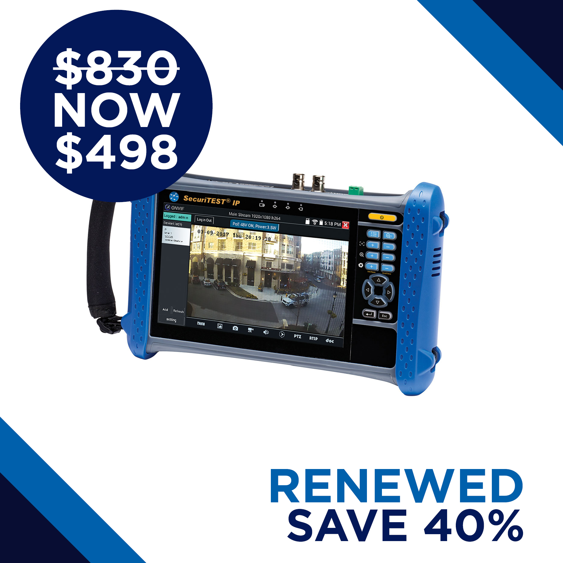 Camera Tester Ip And Analog Trend Networks R171000 Securitest IP