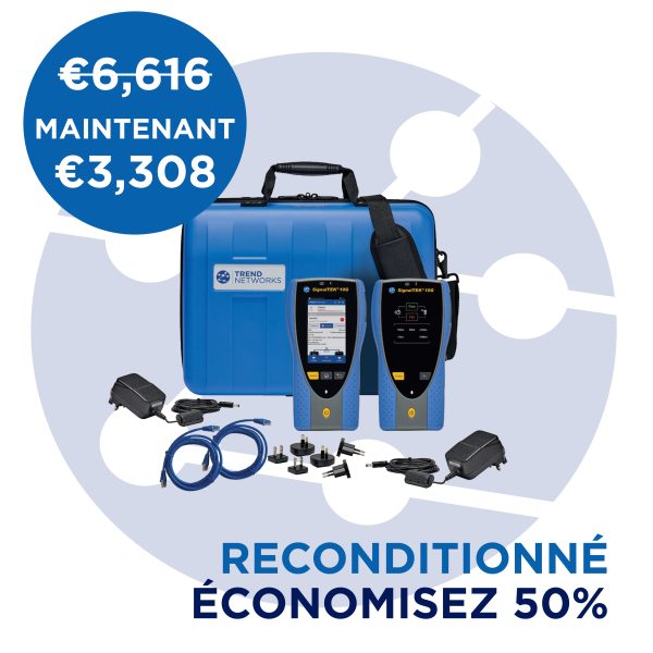 SignalTEK 10G Pro - avec tests fibre et avancés de réseaux