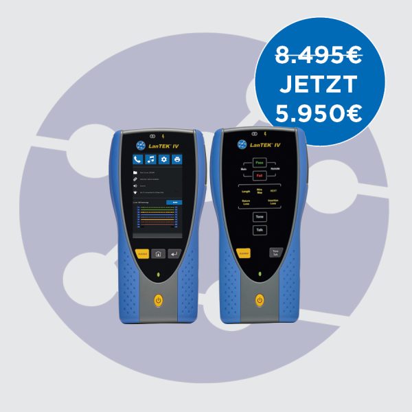 LanTEK IV-L 500MHz - Kabelzertifizierer nur für Kupferkabel (mit PL/CH Messadaptern)