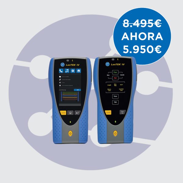 LanTEK IV-L 500MHz - Certificador solo para cables de cobre (con adaptadores PL/CH)