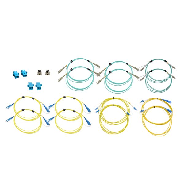 MM/SM Cable Kit with SC and LC Cables plus 2 x LC Receive Port Adaptors